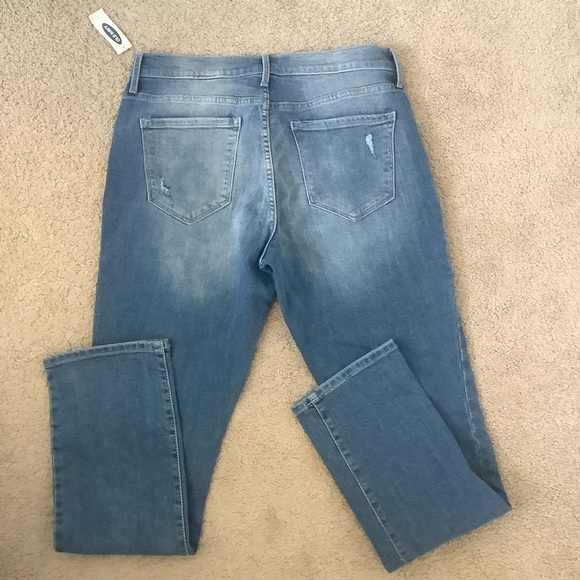 NWT Old Navy Womens Curvey Straight Stretch Distressed Jeans Size 8 - Picture 4 of 12